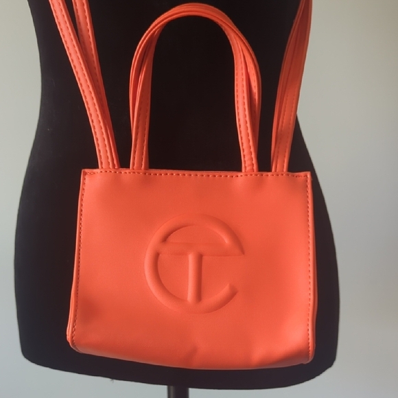 Telfar Orange Mini Bag Crossbody Structured - Picture 2 of 8